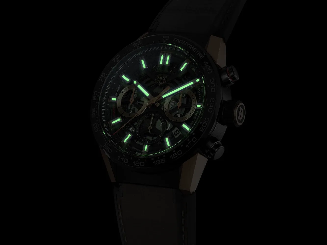 TH Watch Carrera AutoMTic Chronograph Calibre Heuer 2 Rose Gold