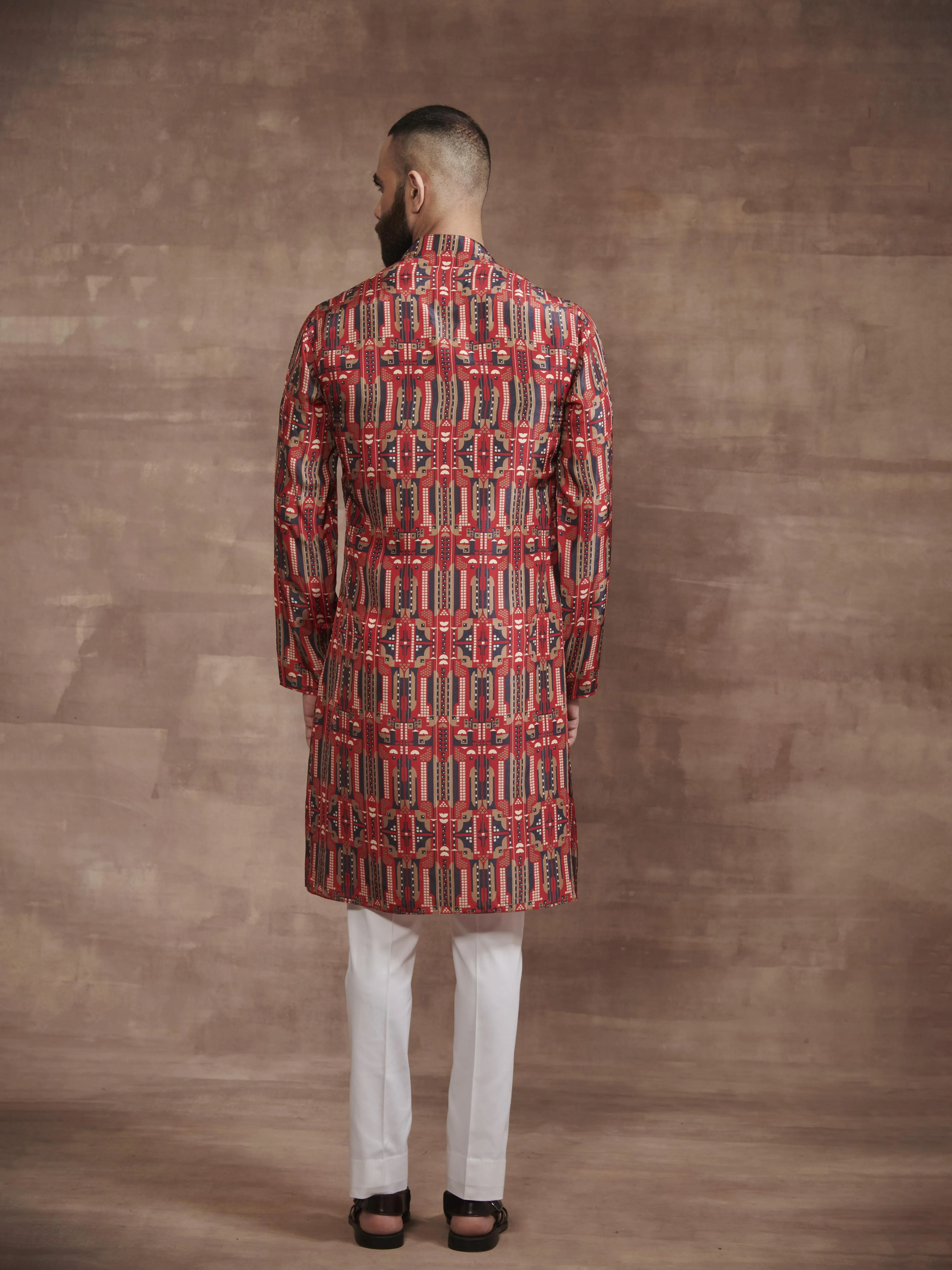 THE ART NOUVEAU PRINTED KURTA