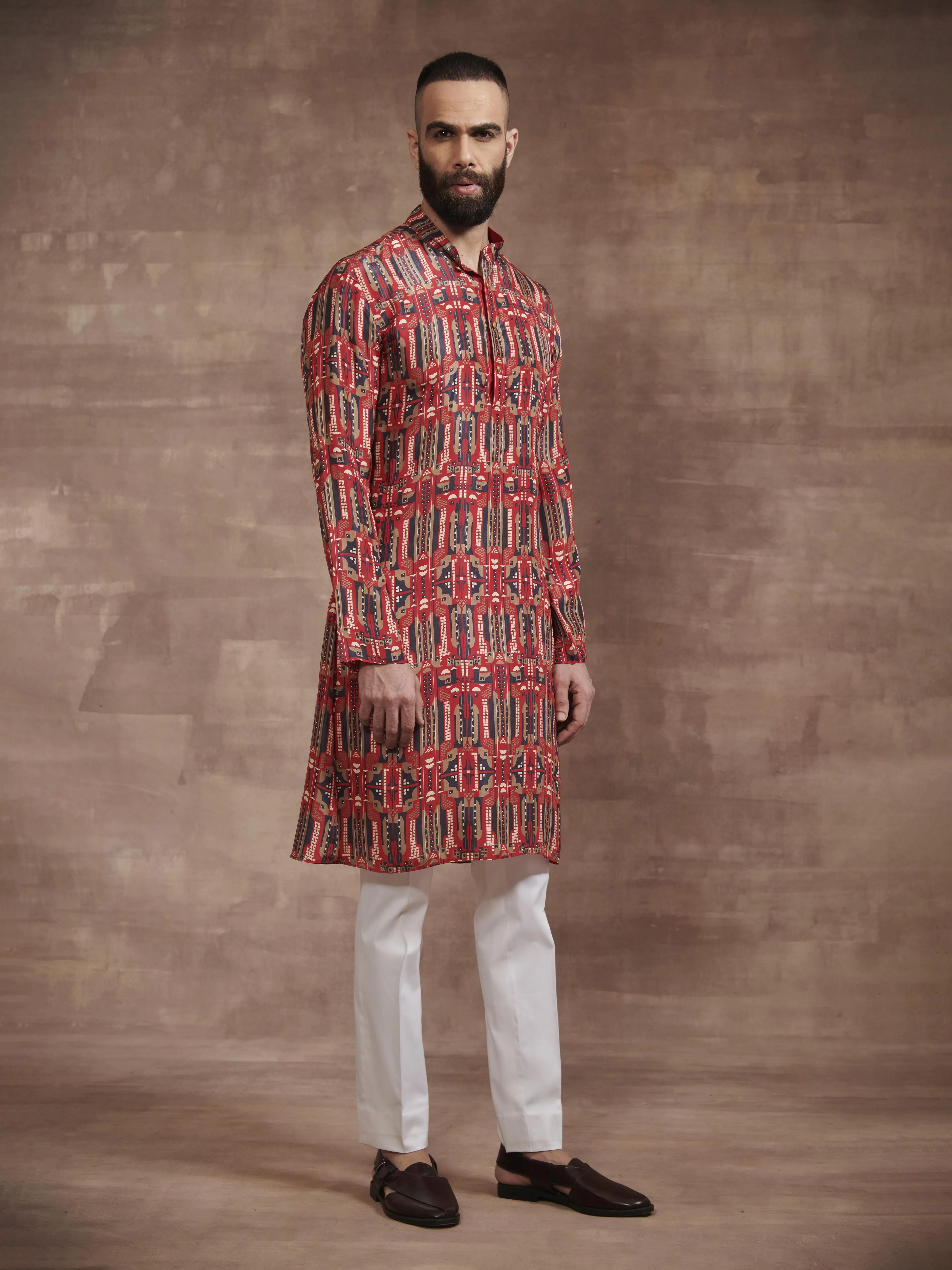 THE ART NOUVEAU PRINTED KURTA