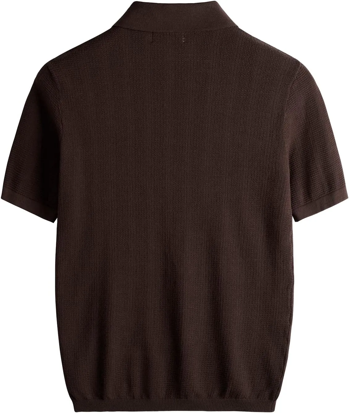 VATPAVE Mens Knit Polo Shirts Casual Short Sleeve Classic Ribbed Golf Shirt