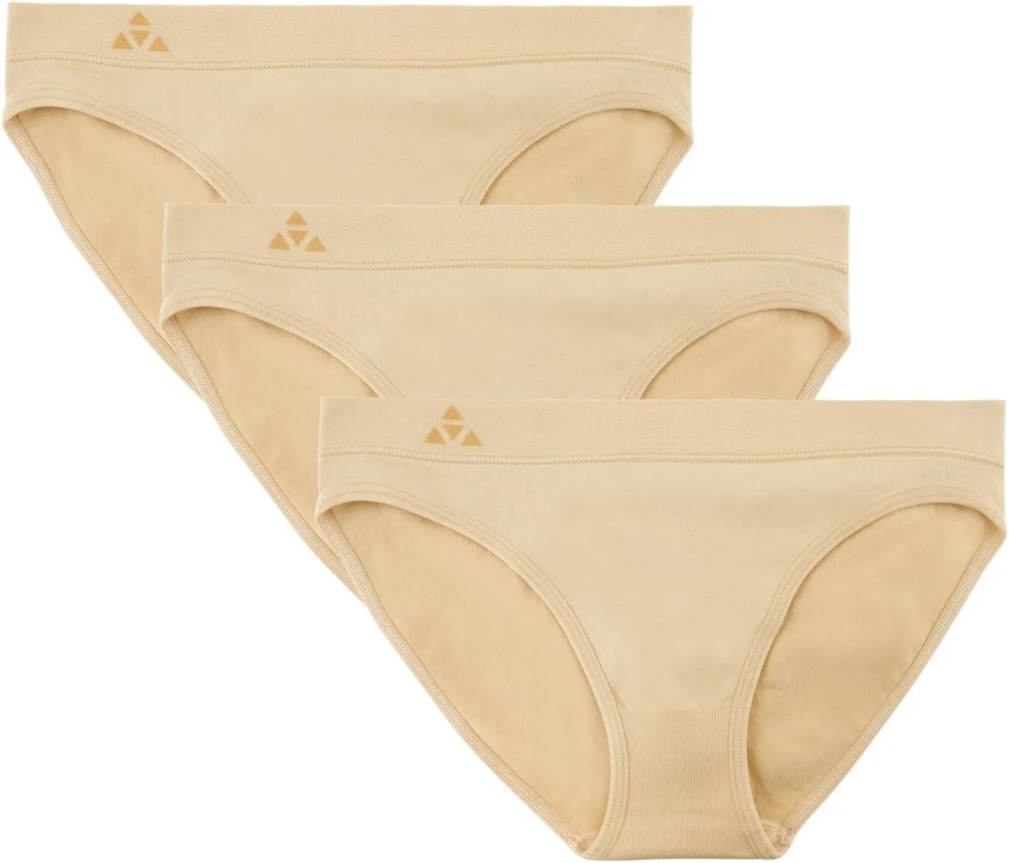 Women's 3 Pack Seamless Low Rise Bikini Panties