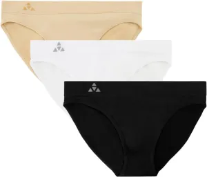Women's 3 Pack Seamless Low Rise Bikini Panties