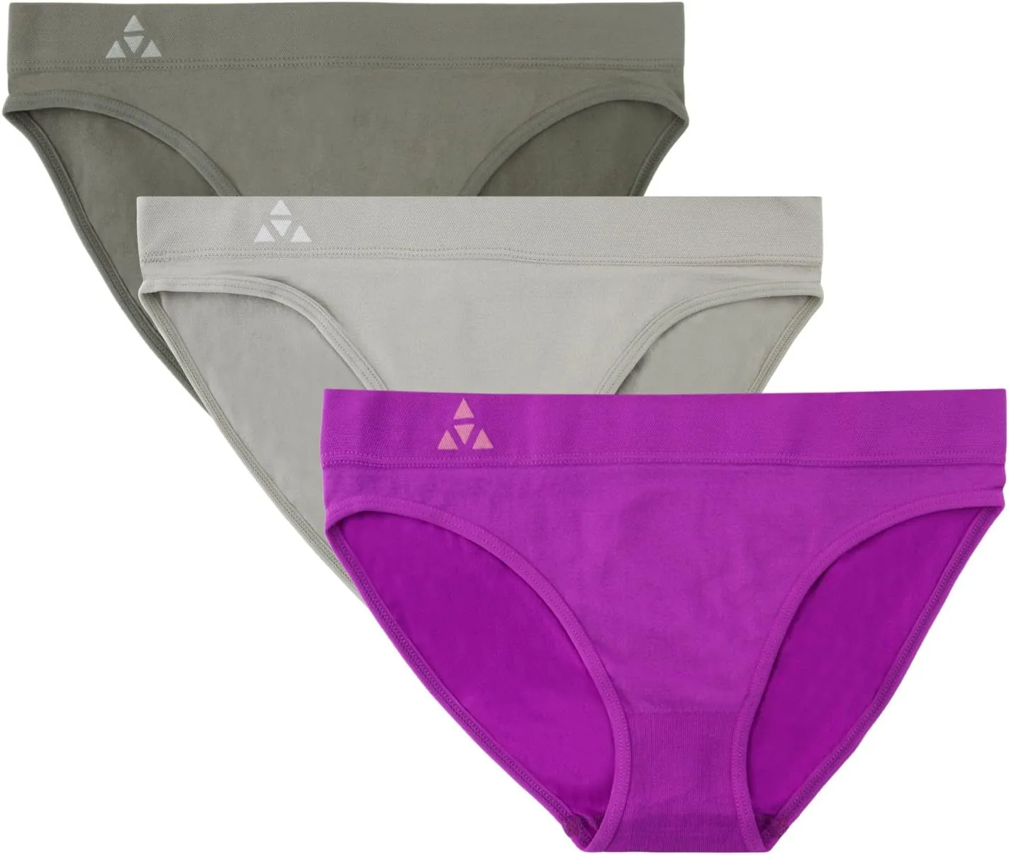 Women's 3 Pack Seamless Low Rise Bikini Panties