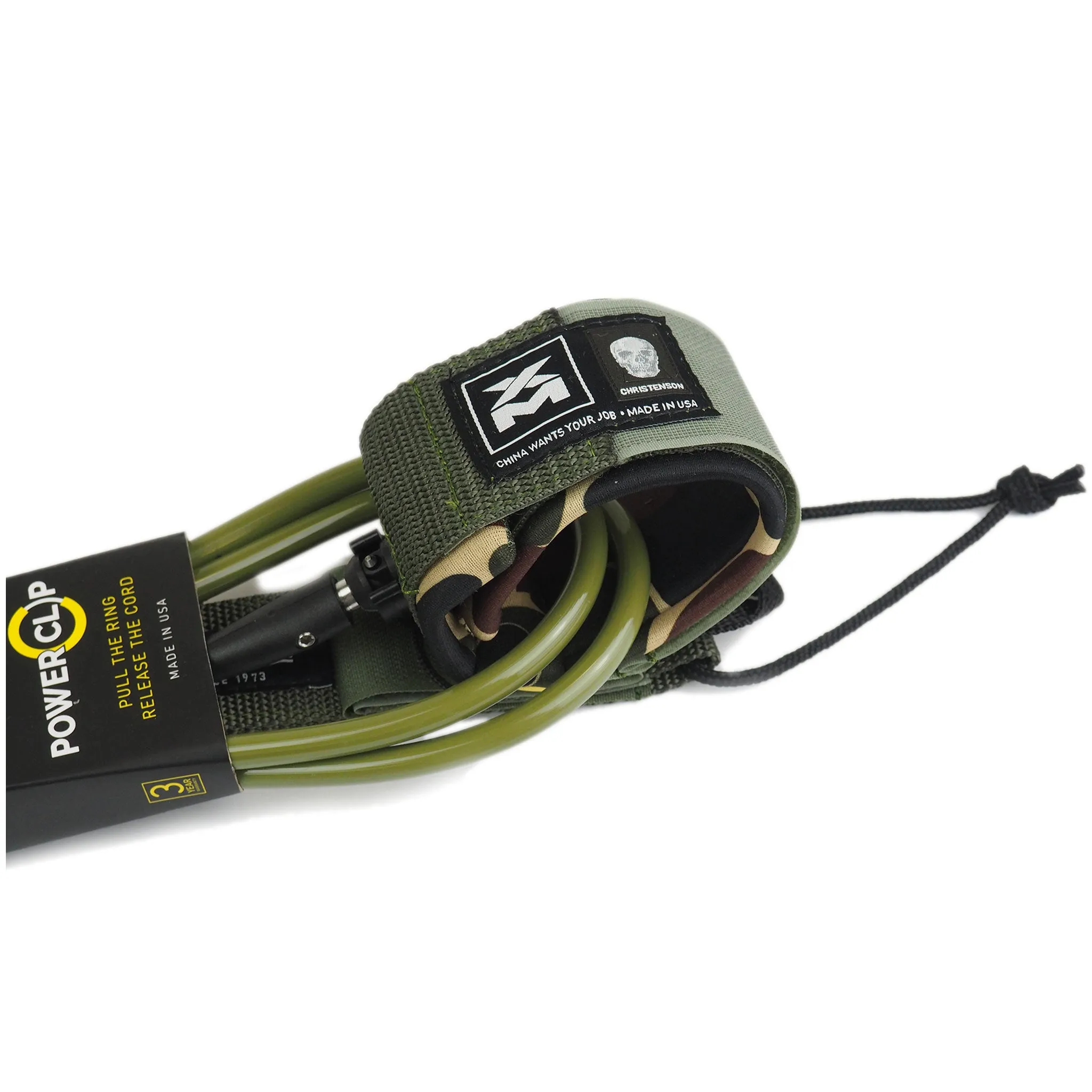 XM x CHRISTENSON SURFBOARD LEASH / POWER CLIP / BIG WAVE (.313in)