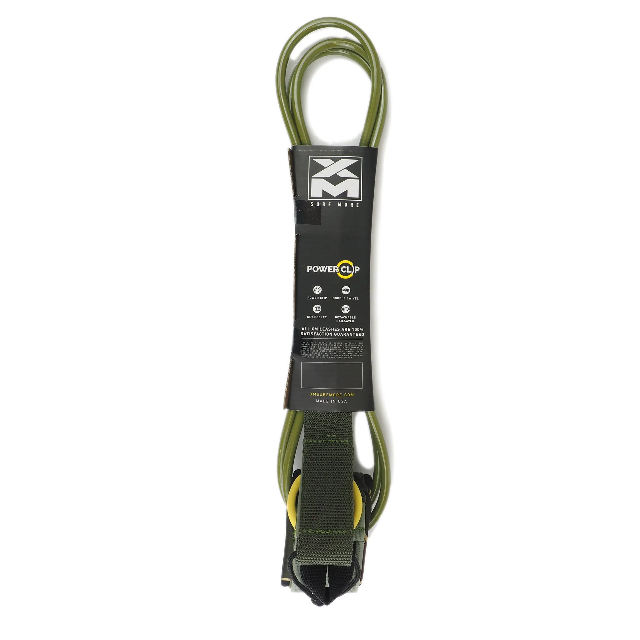 XM x CHRISTENSON SURFBOARD LEASH / POWER CLIP / BIG WAVE (.313in)